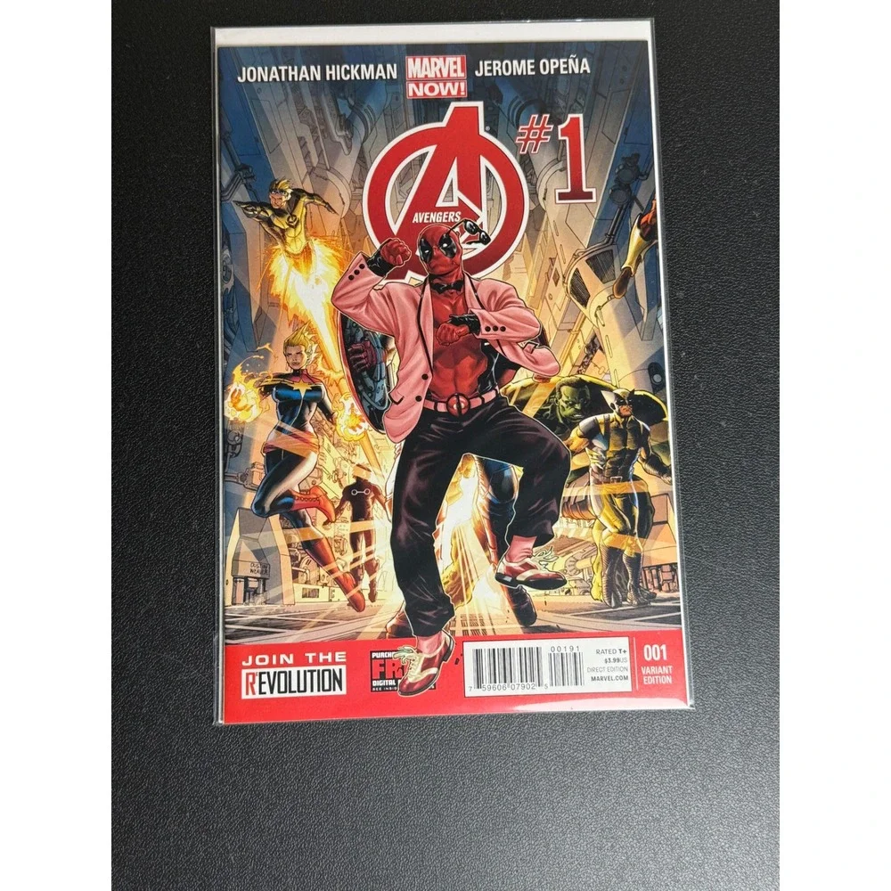 Avengers 1 Marvel Variant Edition Deadpool Cover Jonathan Hickman Jerome‎ Opena